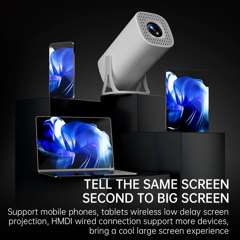 Vidéoprojecteur portable HONGTOP S40 – HD 720p, 4K support, Android 11, WiFi 5G, Bluetooth