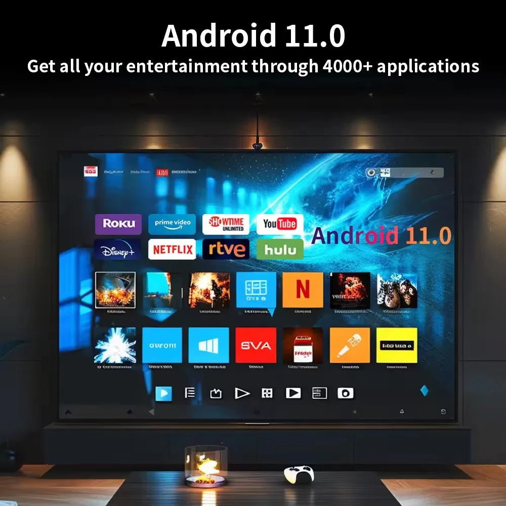 Vidéoprojecteur portable Salange P330W – Full HD 1080p, 4K/8K support, 280 lumens, Android 11, WiFi 6