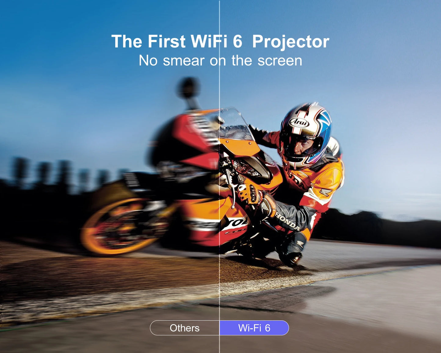 Vidéoprojecteur WiMiUS – Full HD 1080p, 4K support, WiFi 6, Bluetooth 5.2, auto focus, 600 lumens