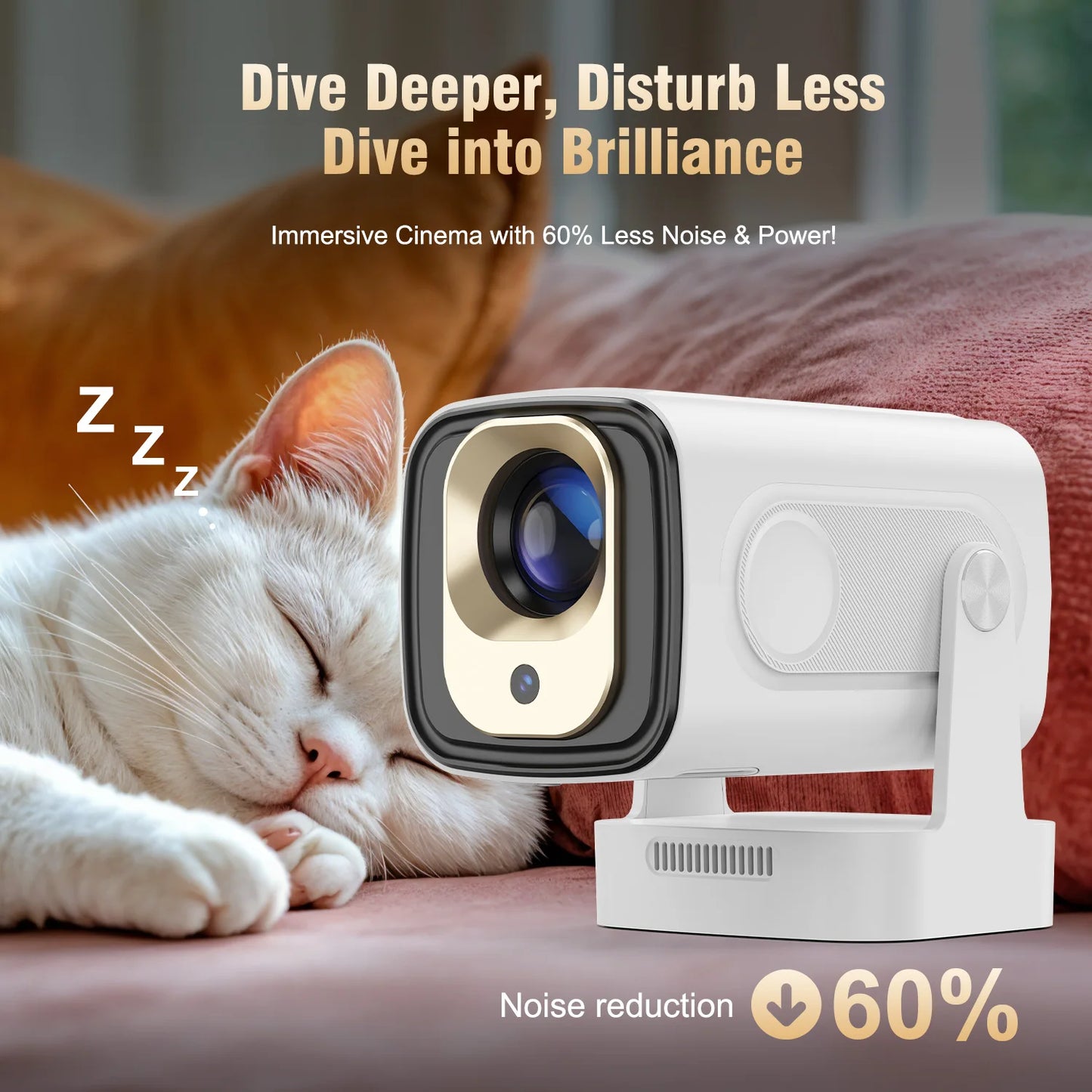Vidéoprojecteur mini Magcubic HY310 – Full HD 1080p, 4K support, 330 lumens, Android 11, auto focus