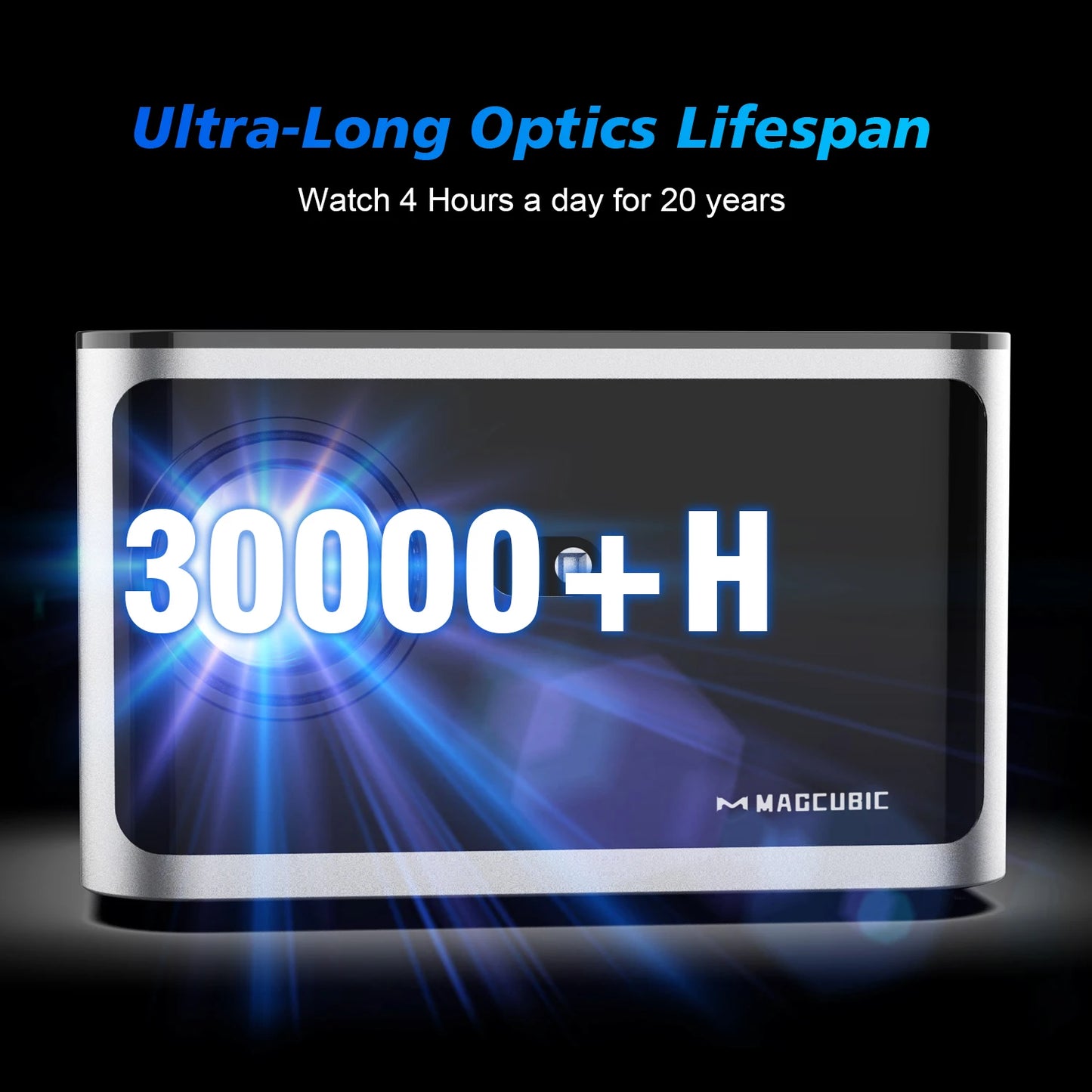 Vidéoprojecteur Magcubic HY350 Pro – Full HD 1080p, 4K support, 580 lumens, Android 11, auto focus, WiFi 6