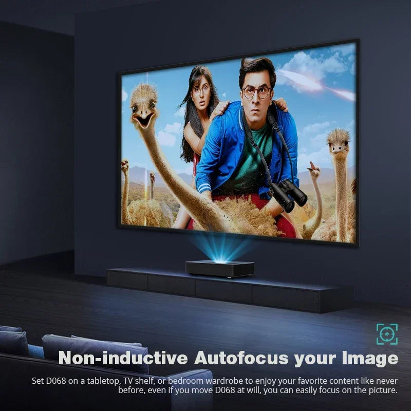 Vidéoprojecteur DLP portable – Full HD 1080p, ultra courte portée, laser, home cinéma