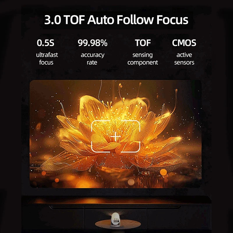 Vidéoprojecteur portable Lenovo Xiaoxin 100M – Full HD 1080p, 4K support, 10 000 lumens, Android 12, auto focus
