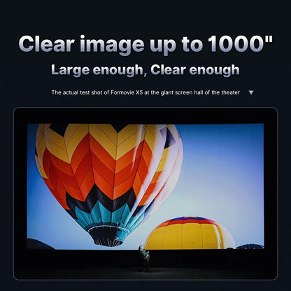 Vidéoprojecteur laser Formovie X5 – 4K natif, 4500 lumens, HDR10+, WiFi 6, MEMC, home cinéma