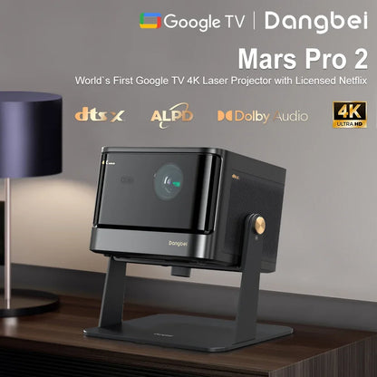 Vidéoprojecteur laser Dangbei Mars Pro 2 – 4K, 2450 lumens, Netflix intégré, smart TV