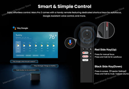 Vidéoprojecteur laser Dangbei Mars Pro 2 – 4K, 2450 lumens, Netflix intégré, smart TV
