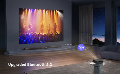 Vidéoprojecteur WiMiUS – Full HD 1080p, 4K support, WiFi 6, Bluetooth 5.2, auto focus, 600 lumens