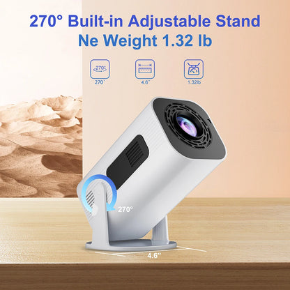 Vidéoprojecteur portable Salange P330W – Full HD 1080p, 4K/8K support, 280 lumens, Android 11, WiFi 6