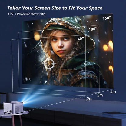 Vidéoprojecteur Magcubic HY350 Pro – Full HD 1080p, 4K support, 580 lumens, Android 11, auto focus, WiFi 6