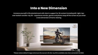 Vidéoprojecteur laser portable Dangbei Atom – Full HD 1080p, 1200 lumens, Google TV, ALPD, Dolby Audio