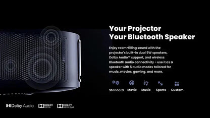 Vidéoprojecteur laser portable Dangbei Atom – Full HD 1080p, 1200 lumens, Google TV, ALPD, Dolby Audio