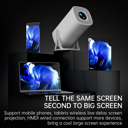 Vidéoprojecteur portable HONGTOP S40 – HD 720p, 4K support, Android 11, WiFi 5G, Bluetooth