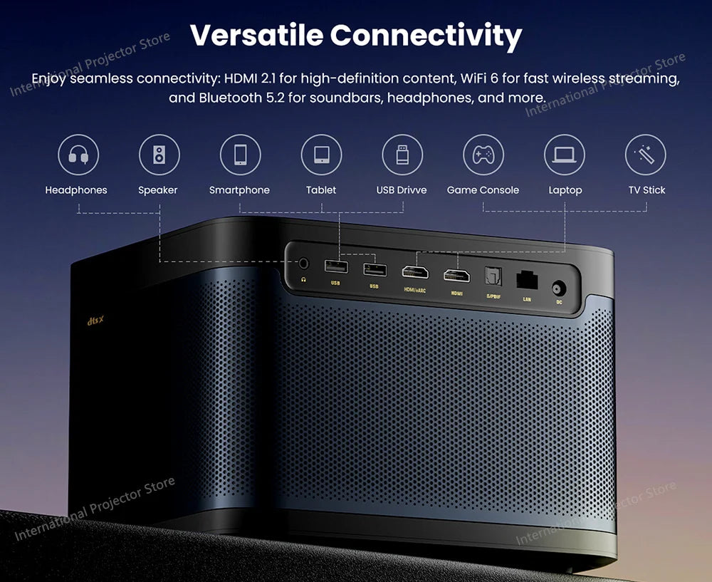 Vidéoprojecteur laser Dangbei Mars Pro 2 – 4K, 2450 lumens, Netflix intégré, smart TV