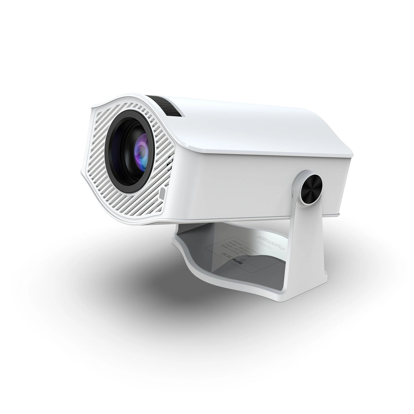 Vidéoprojecteur portable HM400 Pro – HD 720p, 4K support, 200 lumens, Android 11, WiFi 6, Bluetooth