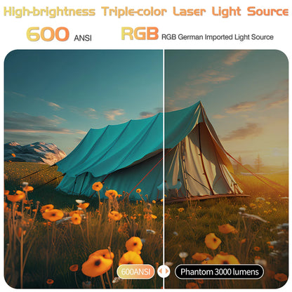 Vidéoprojecteur portable TouYinger G5 – Full HD 1080p, 4K support, DLP, Android, batterie intégrée, 3D