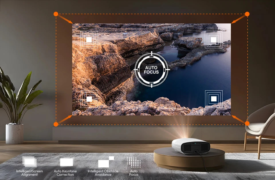 Vidéoprojecteur VEVSHAO A22 – Full HD 1080p, 4K support, 1000 lumens, WiFi, smart TV