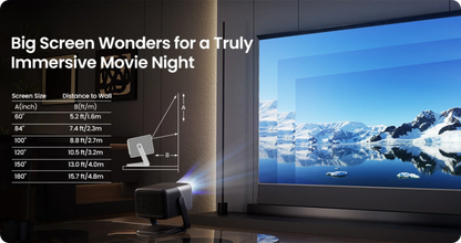 Vidéoprojecteur portable JMGO N1S Ultimate – 4K UHD, 3300 lumens, laser, auto-alignement