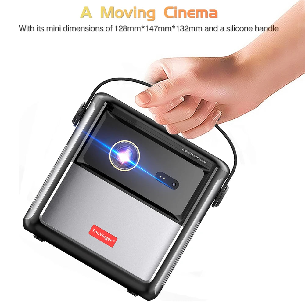 Vidéoprojecteur portable TouYinger G5 – Full HD 1080p, 4K support, DLP, Android, batterie intégrée, 3D