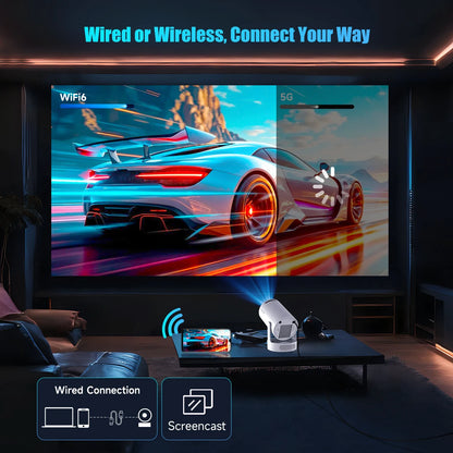 Vidéoprojecteur portable Magcubic HY300 Pro+ – HD 720p, 4K support, 260 lumens, Android 11, WiFi 6, Bluetooth