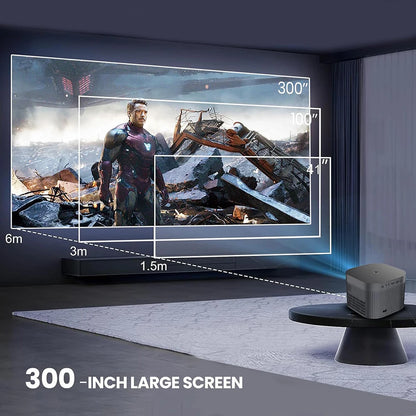Vidéoprojecteur LED F18 – 4K, 20 000 lumens, WiFi 6, Android 11, auto focus