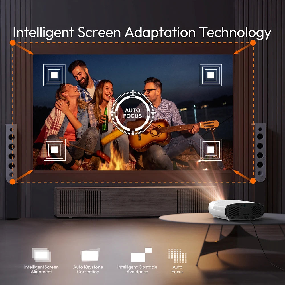 Vidéoprojecteur VEVSHAO A22 – Full HD 1080p, 4K support, 1000 lumens, WiFi, smart TV