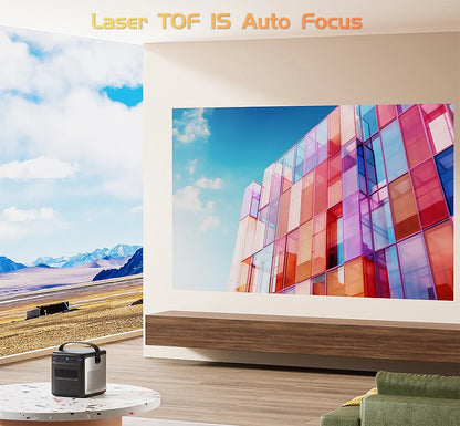 Vidéoprojecteur portable TouYinger G5 – Full HD 1080p, 4K support, DLP, Android, batterie intégrée, 3D