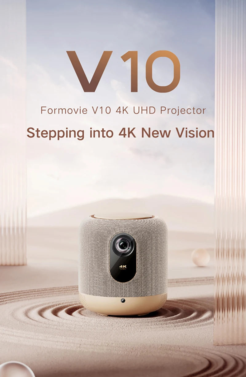 Vidéoprojecteur laser Formovie V10 – 4K, 2500 lumens, HDR, MEMC, smart TV portable