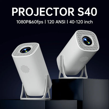 Vidéoprojecteur portable HONGTOP S40 – HD 720p, 4K support, Android 11, WiFi 5G, Bluetooth