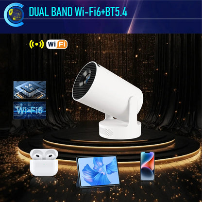 Vidéoprojecteur portable HY300 Ultra – HD 720p, ultra courte portée, Android 11, WiFi 6, Bluetooth 5.4