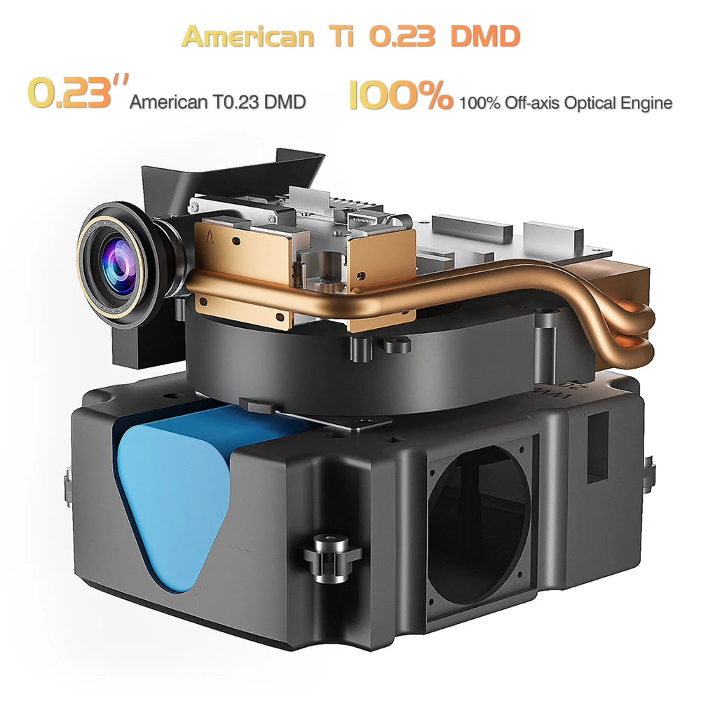 Vidéoprojecteur portable TouYinger G5 – Full HD 1080p, 4K support, DLP, Android, batterie intégrée, 3D