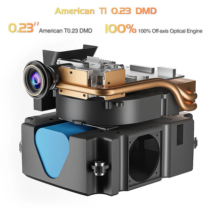 Vidéoprojecteur portable TouYinger G5 – Full HD 1080p, 4K support, DLP, Android, batterie intégrée, 3D