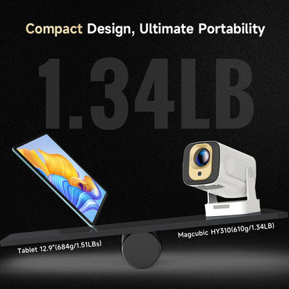 Vidéoprojecteur mini Magcubic HY310 – Full HD 1080p, 4K support, 330 lumens, Android 11, auto focus