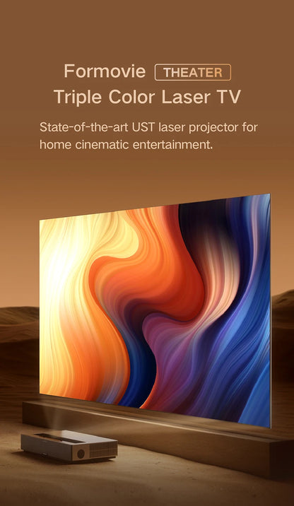 Vidéoprojecteur laser Formovie Theater – 4K UHD, 1800 lumens, ultra courte portée, smart TV