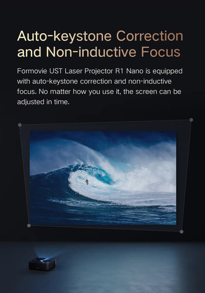 Vidéoprojecteur laser Fengmi R1 Nano – 4K support, 1200 lumens, ultra courte portée, Android TV