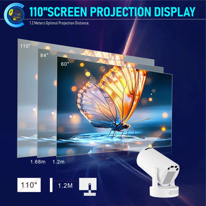 Vidéoprojecteur portable HY300 Ultra – HD 720p, ultra courte portée, Android 11, WiFi 6, Bluetooth 5.4