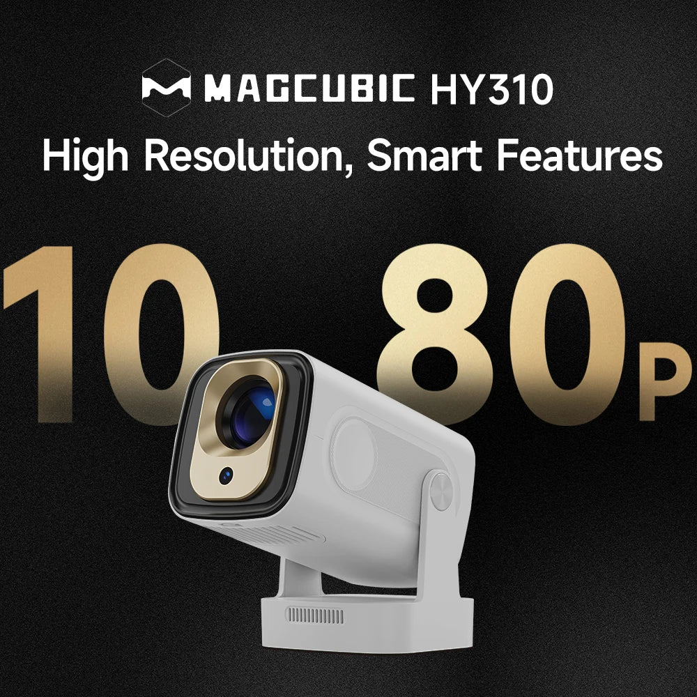 Vidéoprojecteur mini Magcubic HY310 – Full HD 1080p, 4K support, 330 lumens, Android 11, auto focus