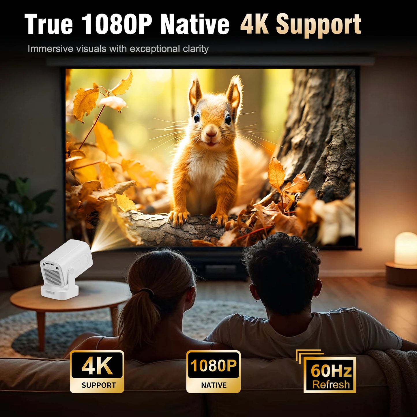 Vidéoprojecteur mini Magcubic HY310 – Full HD 1080p, 4K support, 330 lumens, Android 11, auto focus
