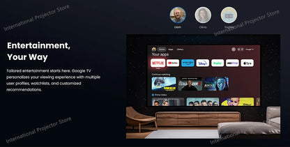 Vidéoprojecteur laser Dangbei Mars Pro 2 – 4K, 2450 lumens, Netflix intégré, smart TV