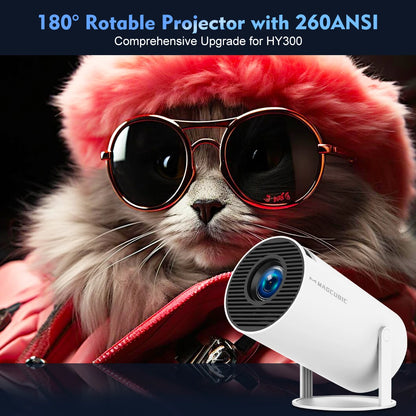 Vidéoprojecteur Magcubic HY300 Pro – HD 720p, 4K support, 260 lumens, Android 11, WiFi 6, Bluetooth