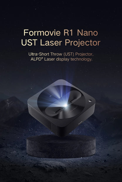 Vidéoprojecteur laser Fengmi R1 Nano – 4K support, 1200 lumens, ultra courte portée, Android TV