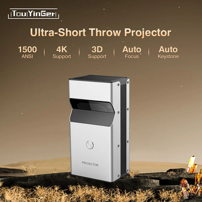 Vidéoprojecteur Touyinger UST01 – Full HD 1080p, ultra courte portée, 3D active