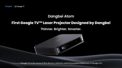 Vidéoprojecteur laser portable Dangbei Atom – Full HD 1080p, 1200 lumens, Google TV, ALPD, Dolby Audio