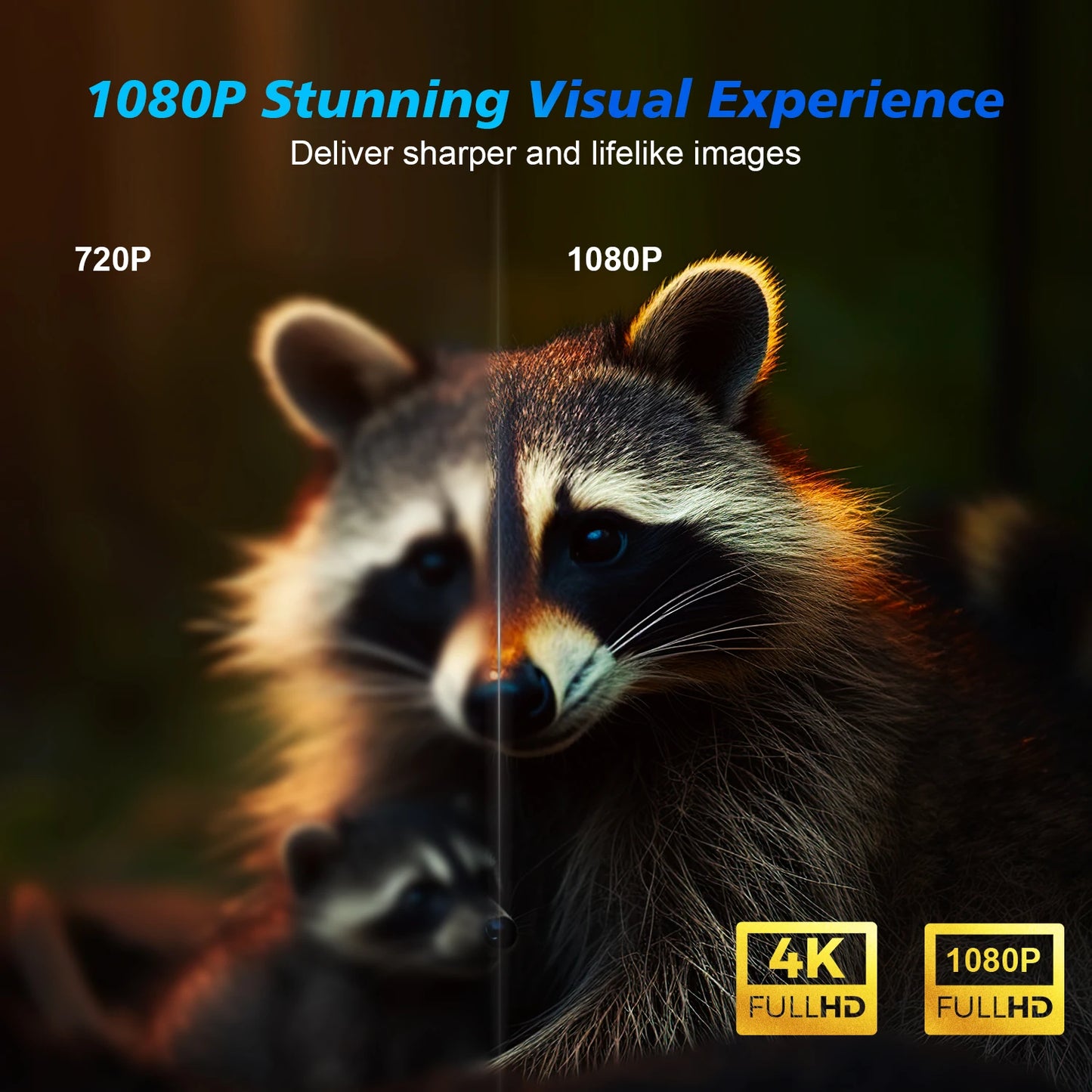 Vidéoprojecteur Magcubic HY350 Pro – Full HD 1080p, 4K support, 580 lumens, Android 11, auto focus, WiFi 6