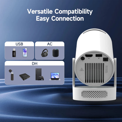 Vidéoprojecteur portable Magcubic HY300 Pro+ – HD 720p, 4K support, 260 lumens, Android 11, WiFi 6, Bluetooth