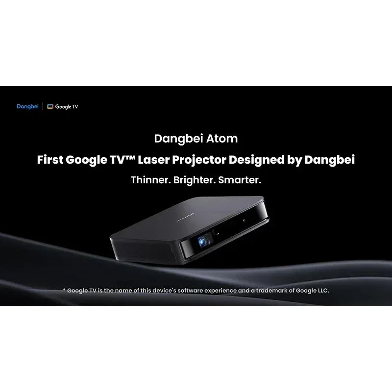 Vidéoprojecteur laser portable Dangbei Atom – Full HD 1080p, 1200 lumens, Google TV, ALPD, Dolby Audio