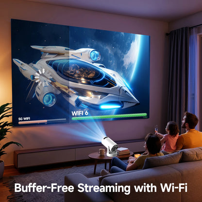 Vidéoprojecteur portable Magcubic HY300 Pro+ – HD 720p, 4K support, 260 lumens, Android 11, WiFi 6, Bluetooth