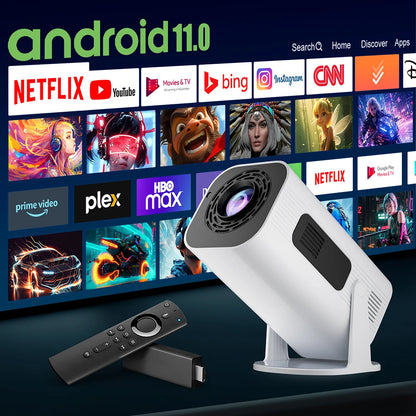 Vidéoprojecteur portable Salange P330W – Full HD 1080p, 4K/8K support, 280 lumens, Android 11, WiFi 6