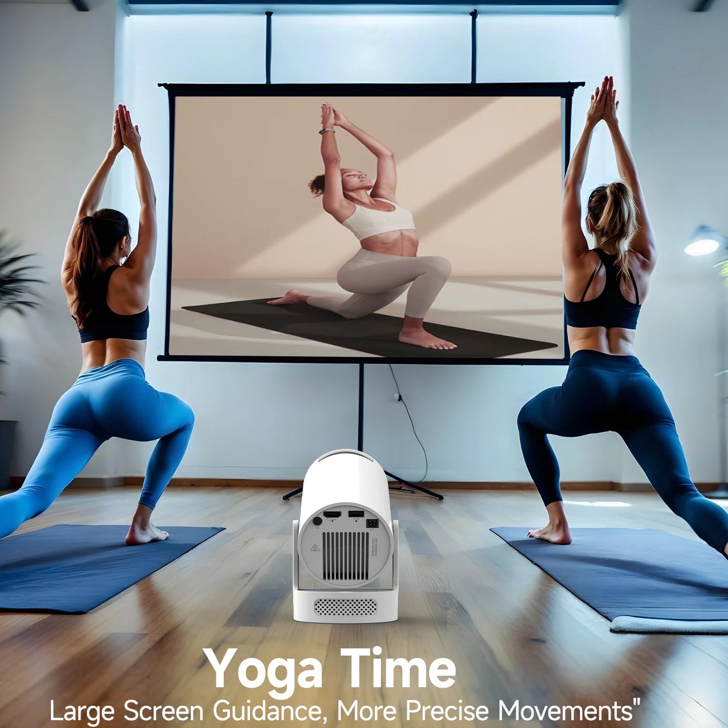 Vidéoprojecteur portable Magcubic HY300 Pro+ – HD 720p, 4K support, 260 lumens, Android 11, WiFi 6, Bluetooth