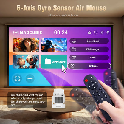 Vidéoprojecteur mini Magcubic HY310 – Full HD 1080p, 4K support, 330 lumens, Android 11, auto focus