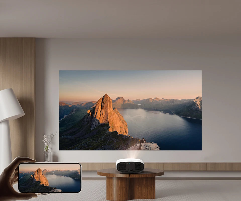 Vidéoprojecteur VEVSHAO A22 – Full HD 1080p, 4K support, 1000 lumens, WiFi, smart TV